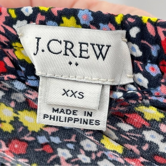 J. Crew Floral Whimsygoth High-Low Faux Wrap Cottagecore Midi Skirt Size XXS - Picture 7 of 11